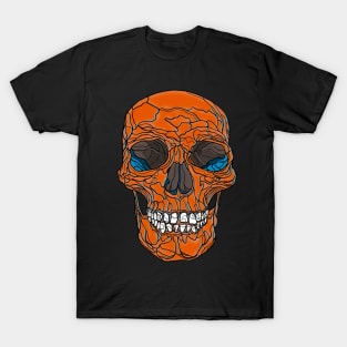 Orange skull T-Shirt